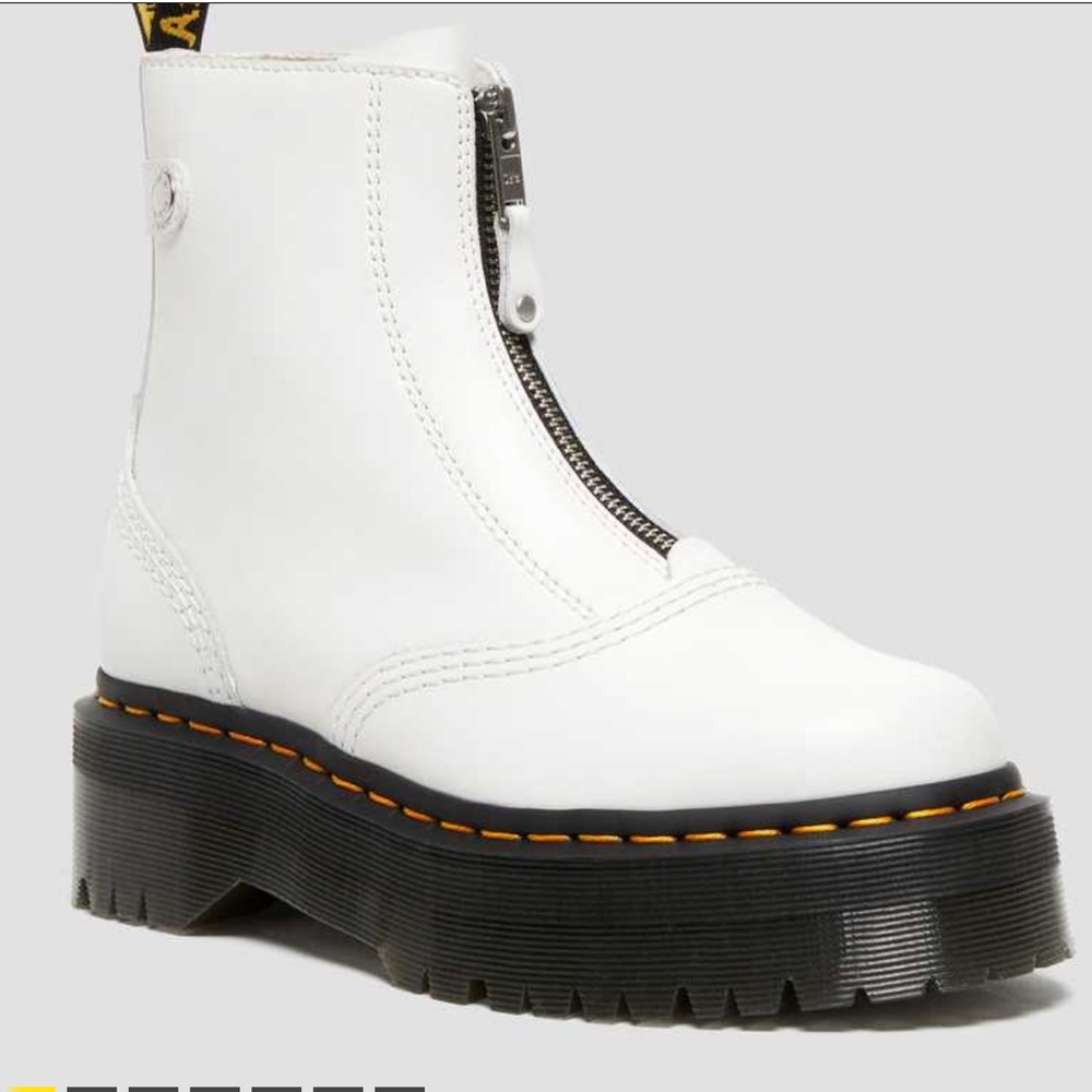 Dr. Martens Jetta Zippered Sendal Leather Platform Boots Women’s 9